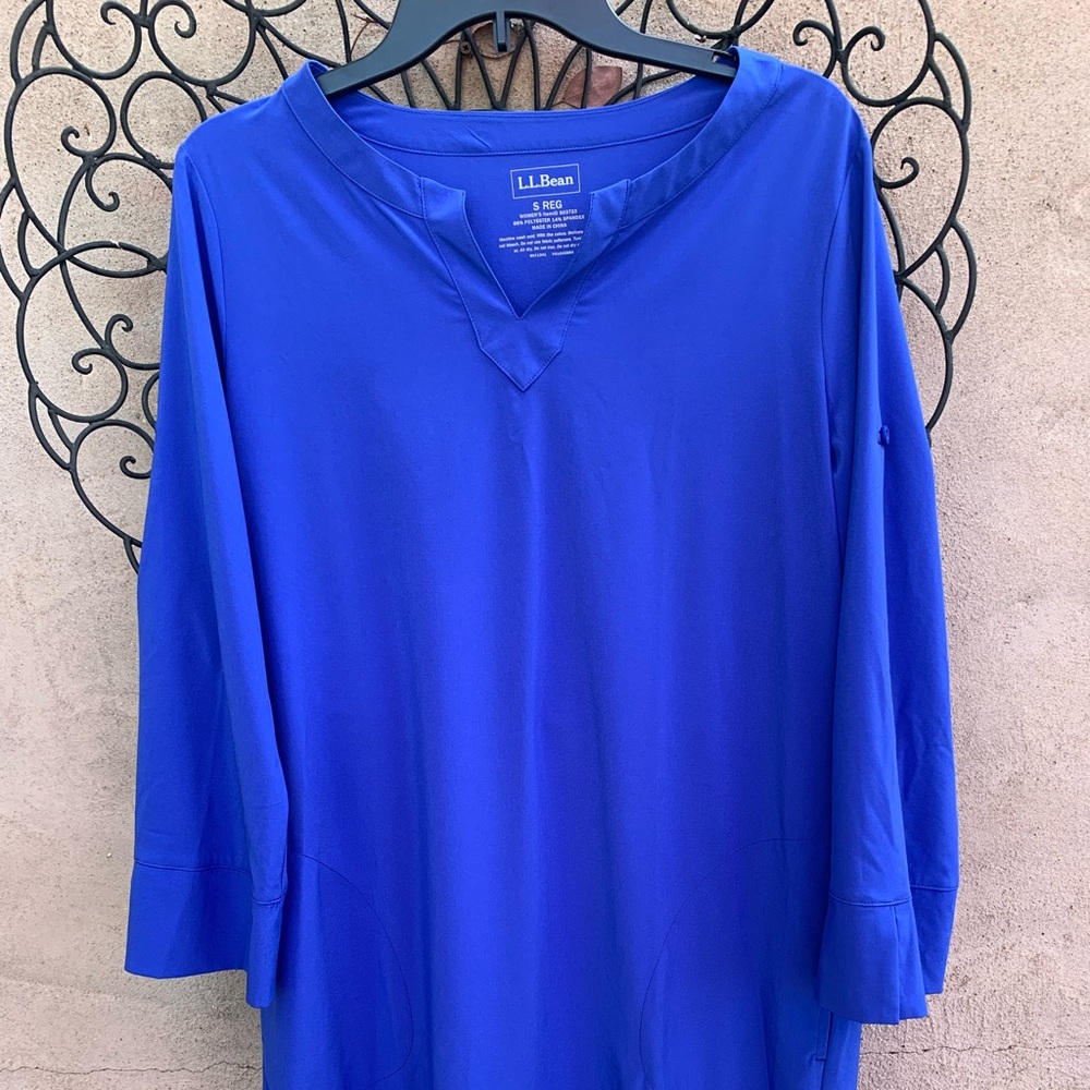LL Bean Swim Coverup Tunic Shirtdress